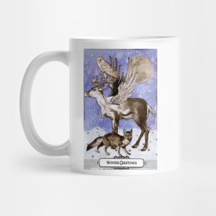 Enchanted Wildlife Winter Greetings Mug